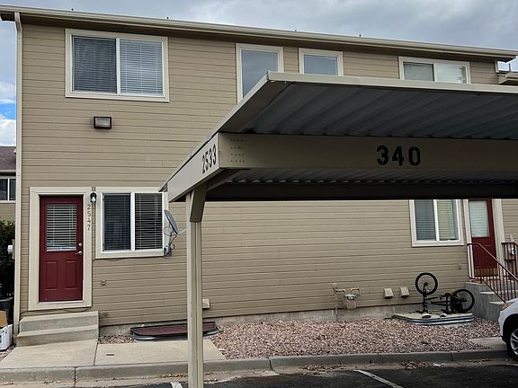 Back door and the property comes with a carport.