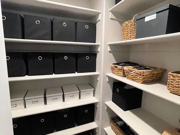 Large supply closet upstairs