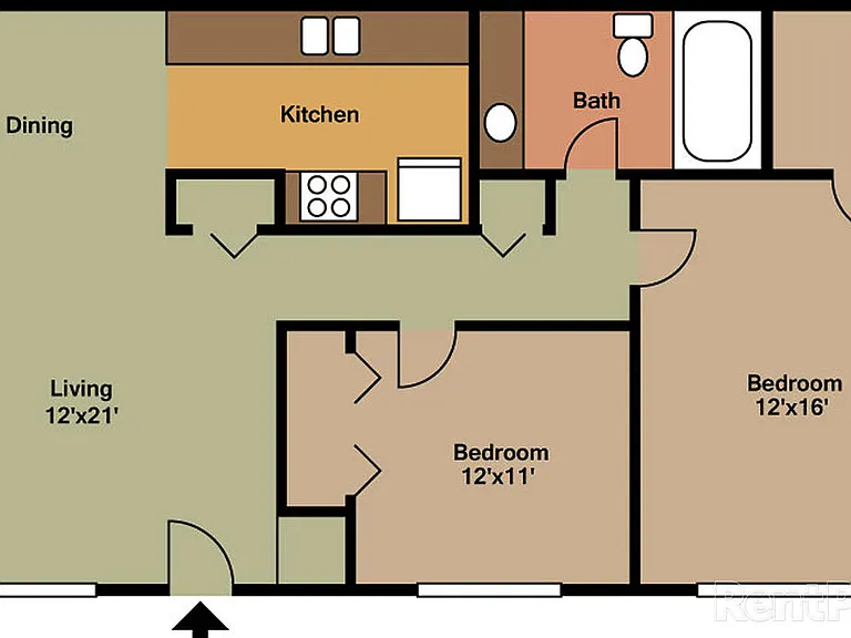 2 bedroom floor plan 2 bedroom floor plan
