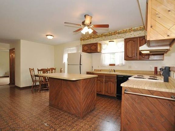 large kitchen with island