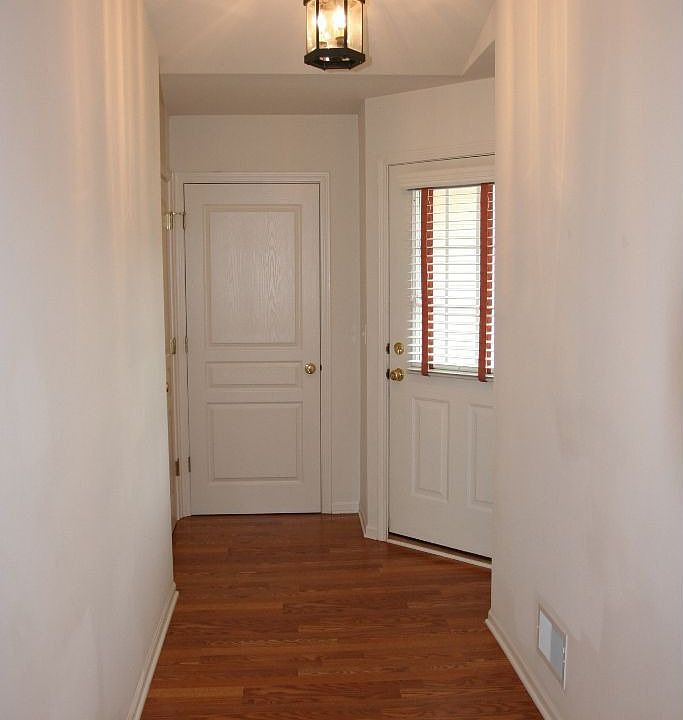Foyer with new flooring