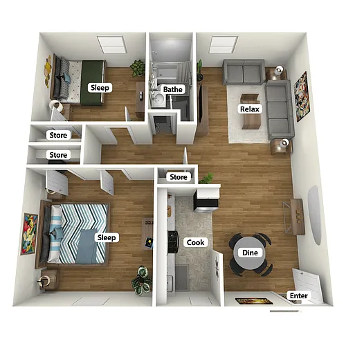 Floor plan B1