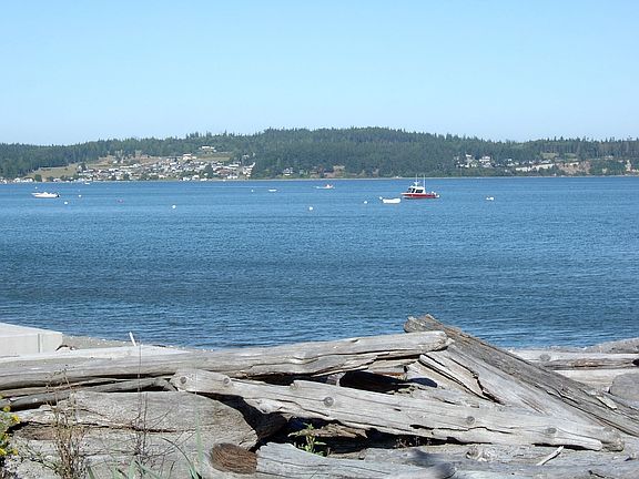 Expansive beach area