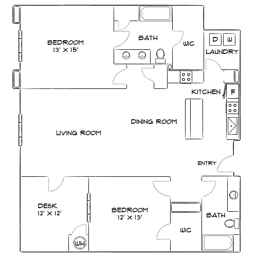 Floor plan Design 2B