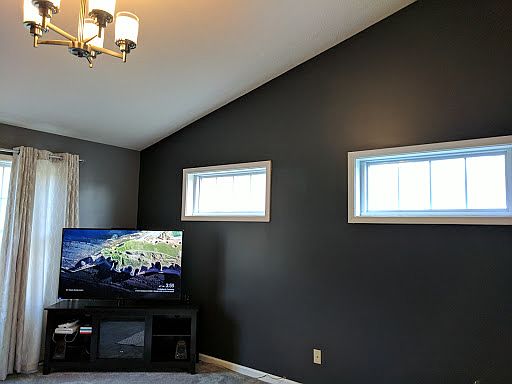 Living room vaulted ceiling