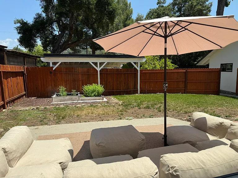 View from bedroom 1 (front yard)