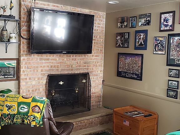 Fireplace lower level