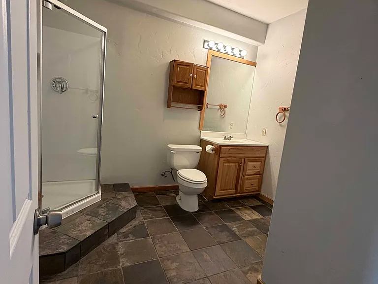 Bathroom from hallway