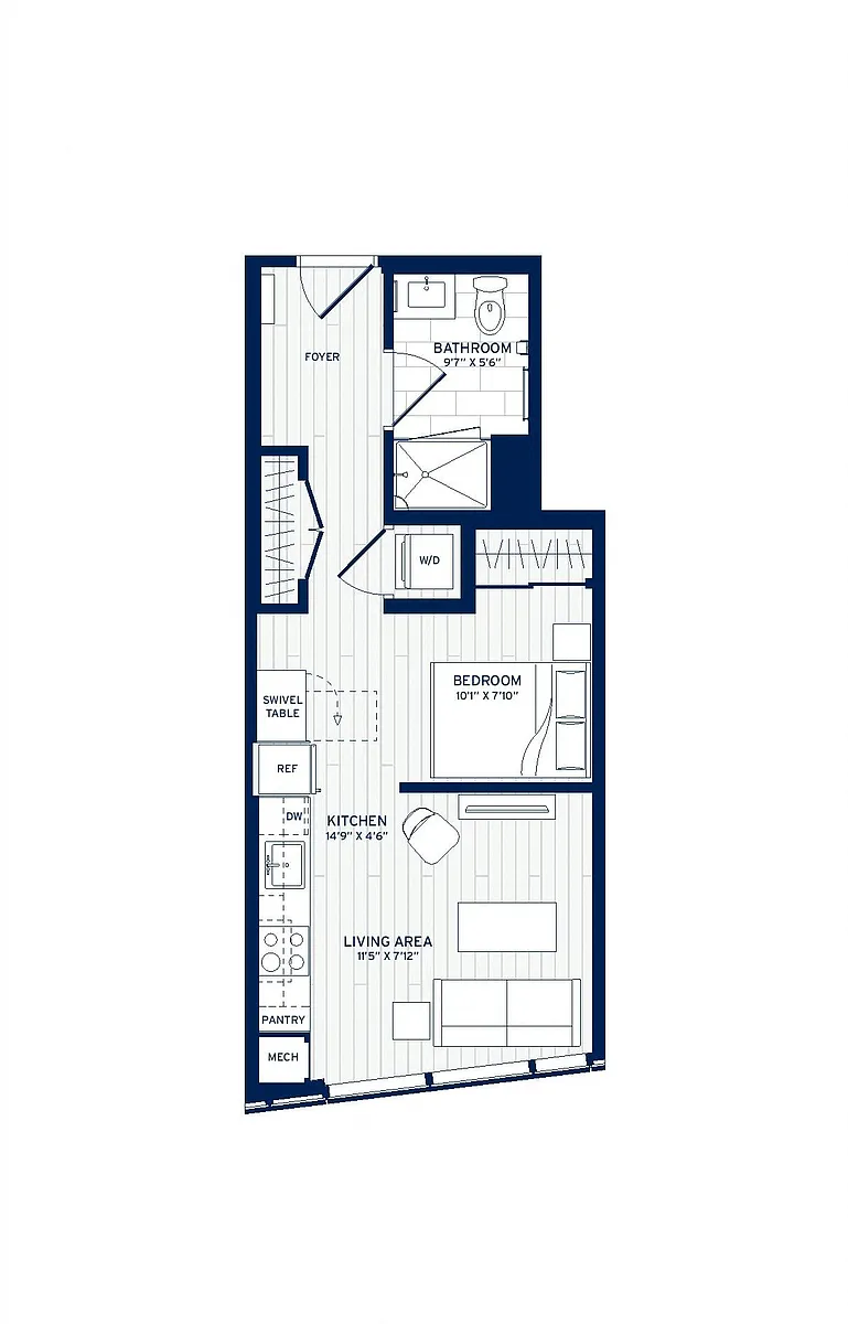 Floor plan Studio-B3