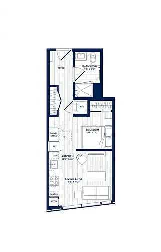 Floor plan Studio-B3