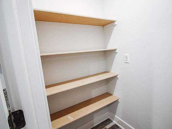 Pantry shelving on both sides