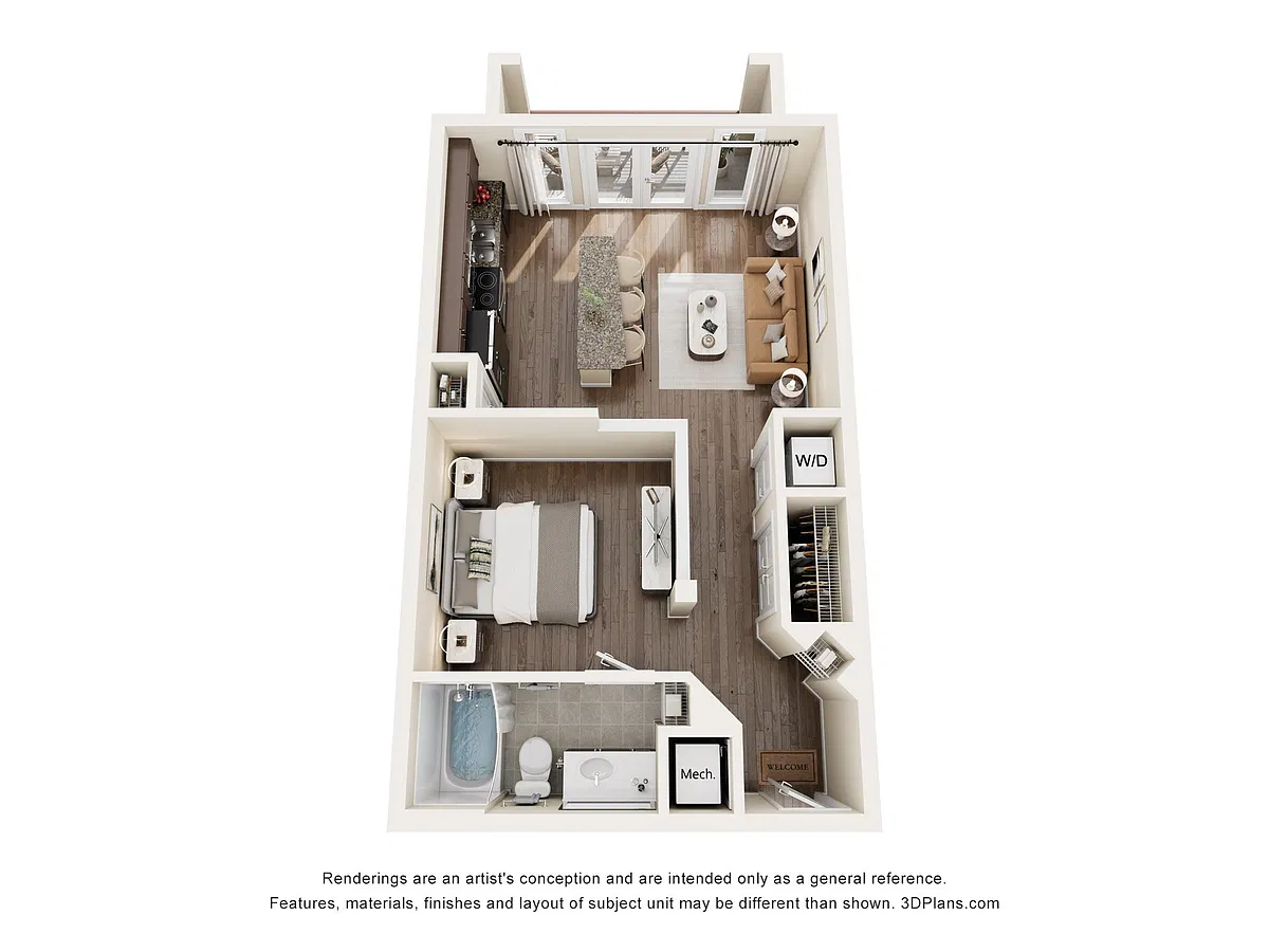 Floor plan Studio 1