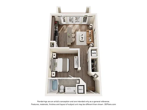 Floor plan Studio 1