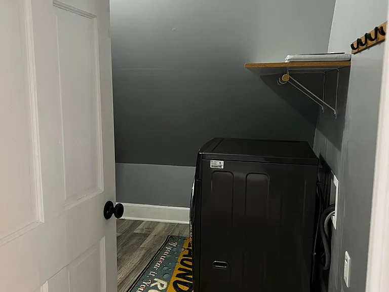 In-unit laundry room.