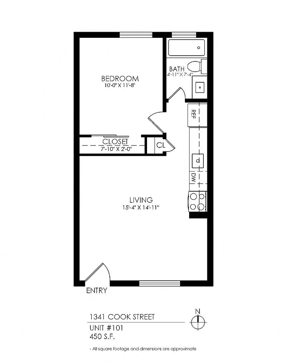 Floor plan 1 Bedroom