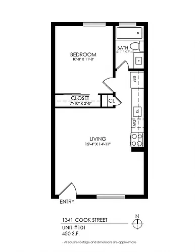 Floor plan 1 Bedroom