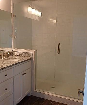 Master Bath with 6'3" x 3'9" Tiled Walk-In Shower