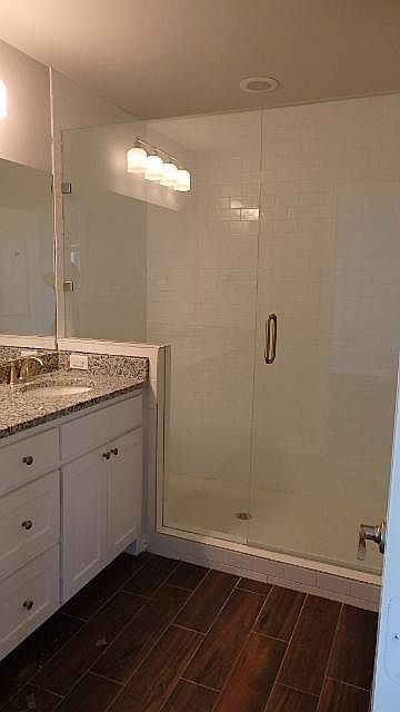 Master Bath with 6'3" x 3'9" Tiled Walk-In Shower