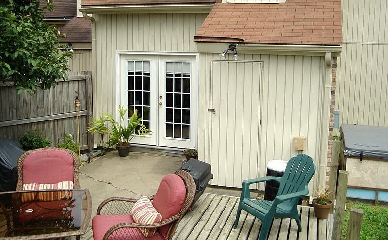 New French Doors and extra large deck