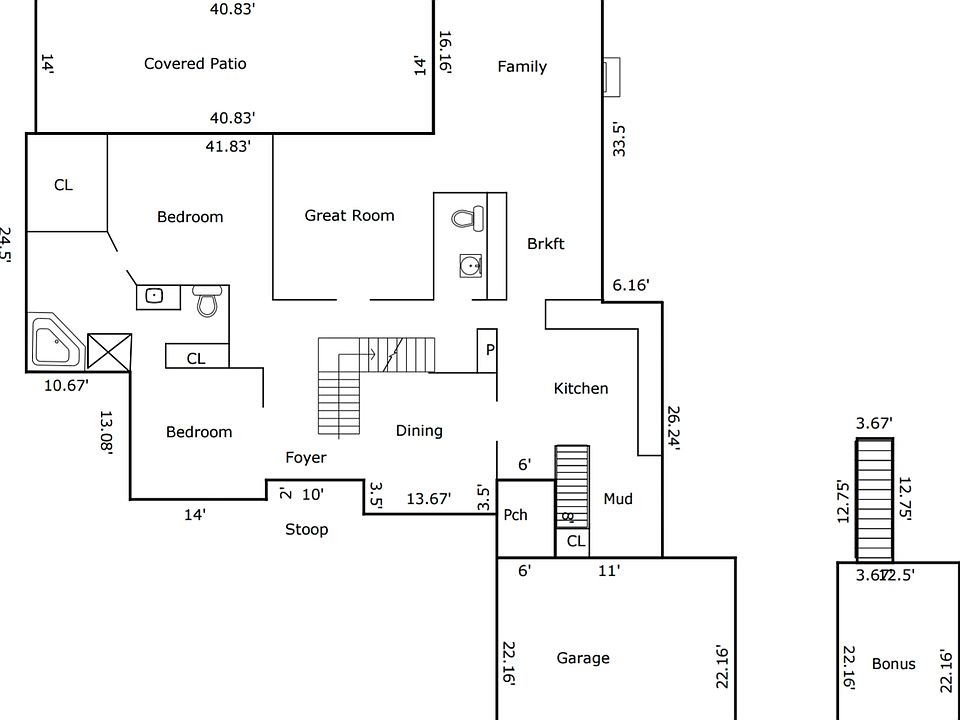 Main Level & Bonus Rm. Fl