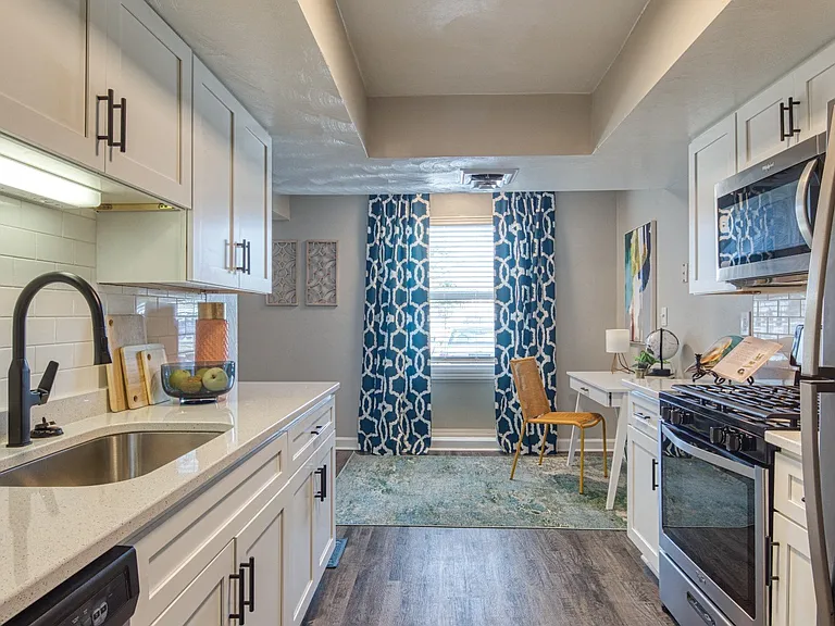 White Cabinetry Available in some units