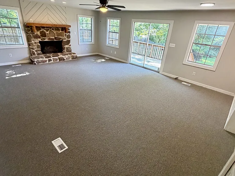Living room & door to back porch