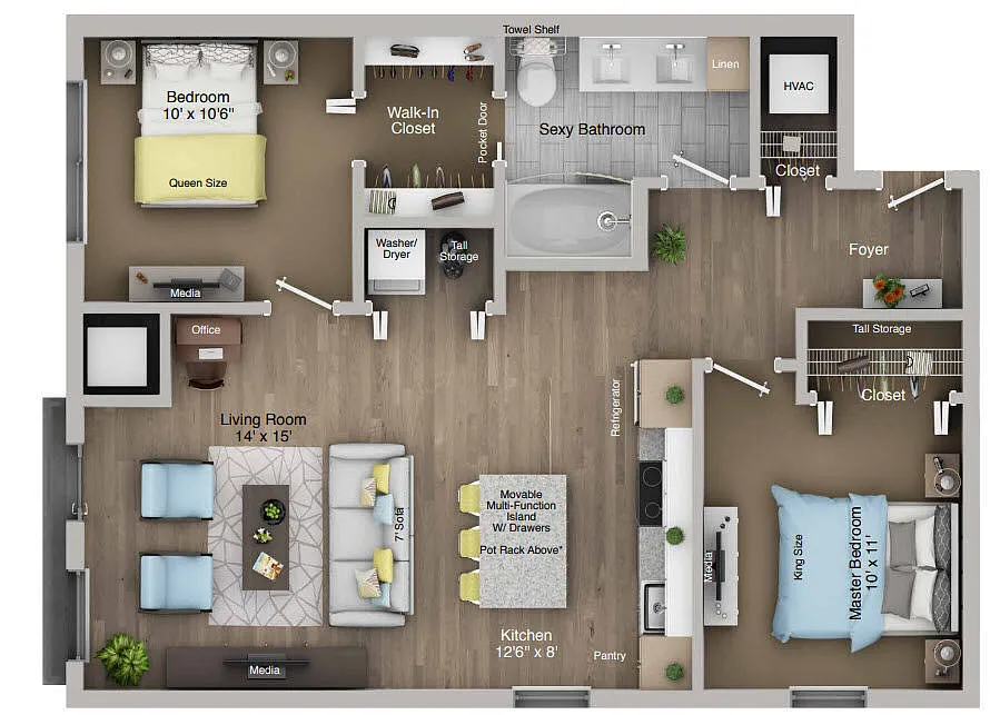 Floor plan B1p