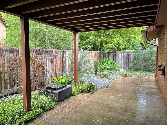 Garden and patio