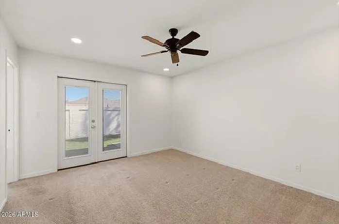 master bedroom to backyard
