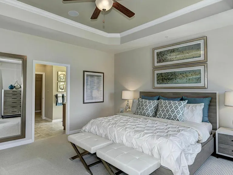 Primary Bedroom with Gorgeous Tray Ceiling