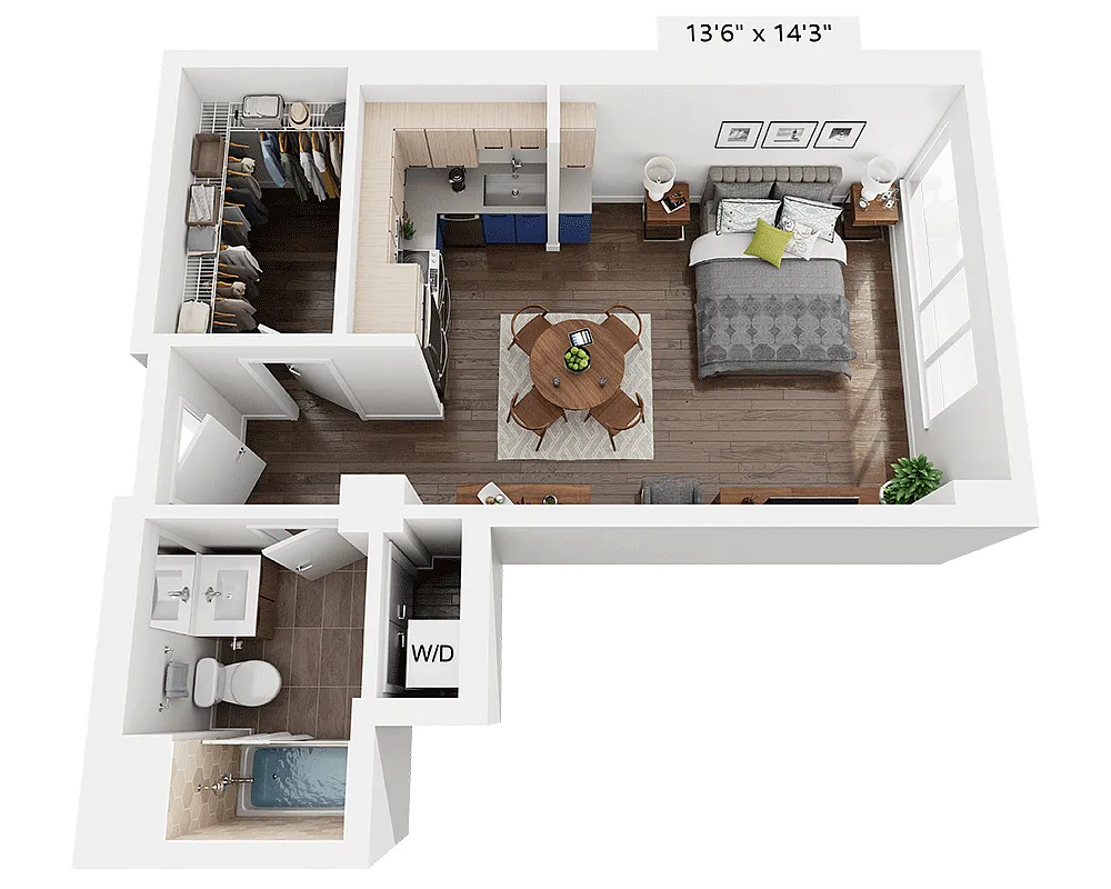 Floor plan Studio E1BB