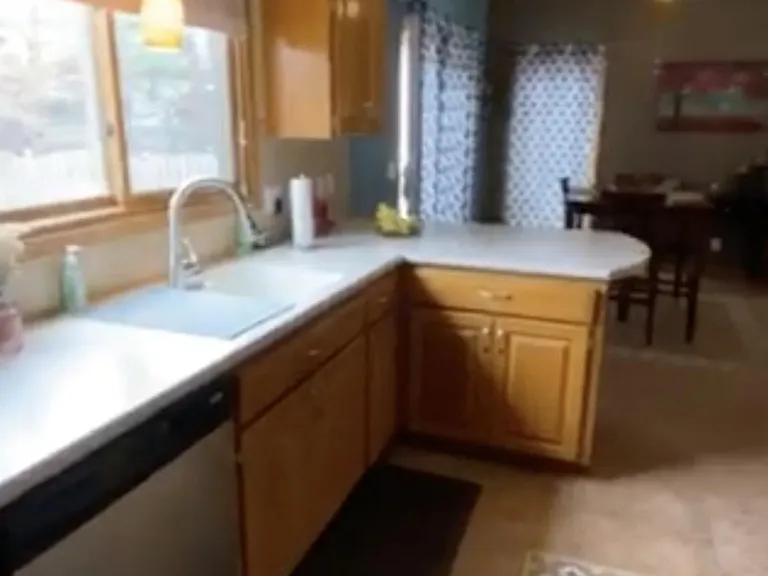 Kitchen sink with newer appliances