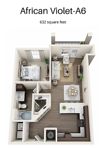 Floor plan African Violet