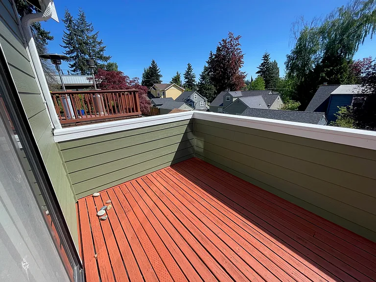 Deck off main floor bedroom