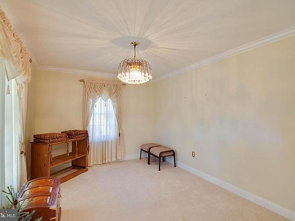Living room with Swarovski crystal chandelier