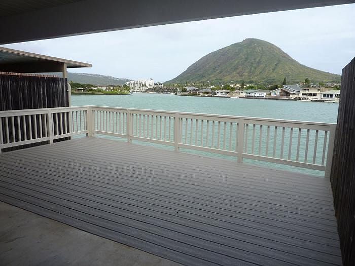 Large deck on water