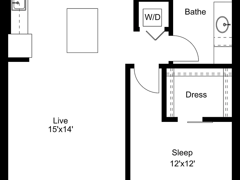 Floor Plan B2 | 50Twenty | Apartments in Madison, WI Floor Plan B2 | 50Twenty | Apartments in Madison, WI