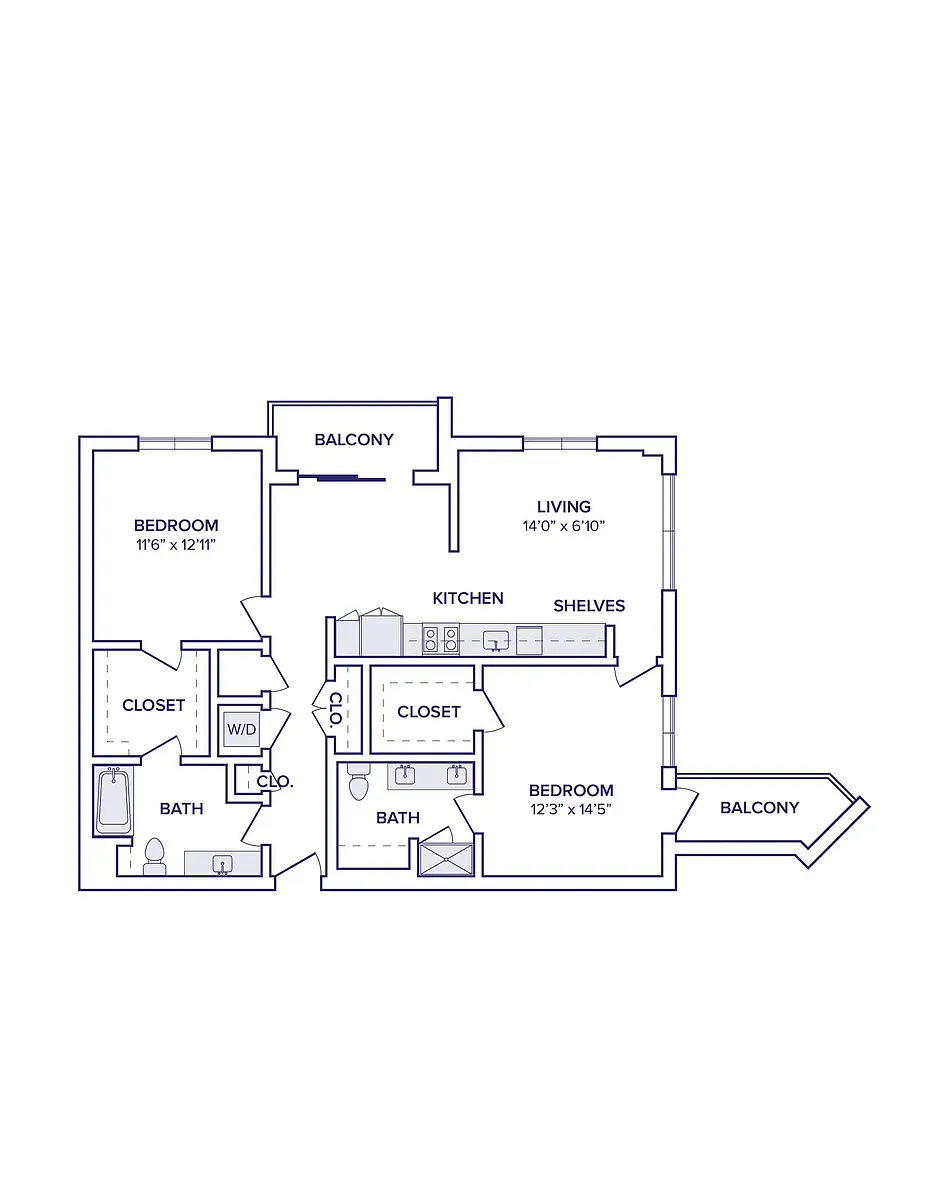 Floor plan B14 - North Tower
