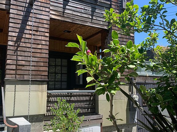 Street view into front door of apartment