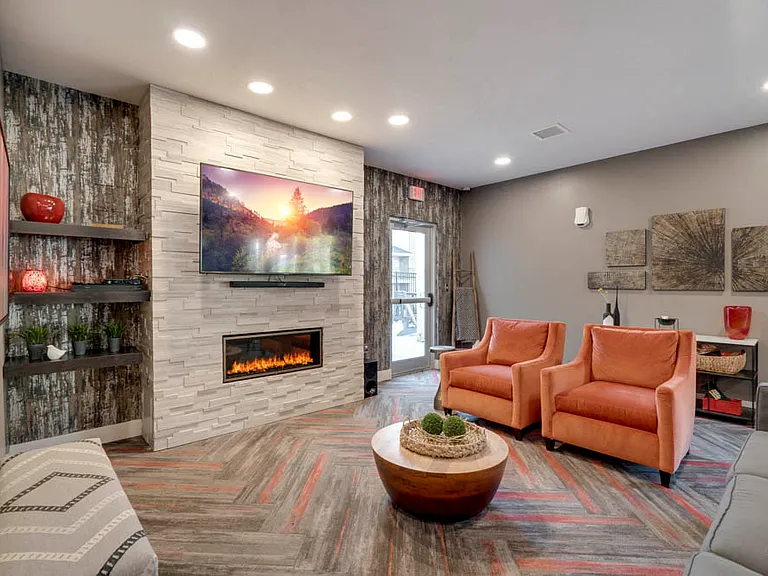 Enjoy the TV lounge in our renovated clubhouse.