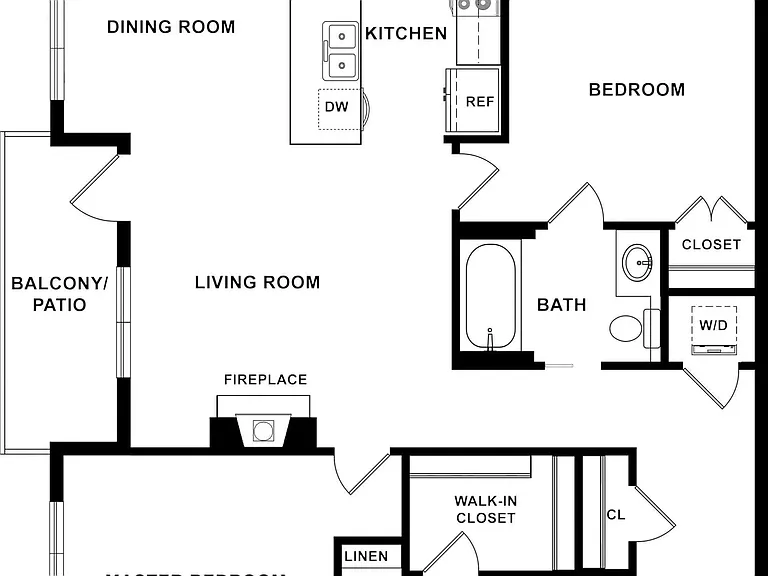 2 BD / 2 BA 1,069 SF
