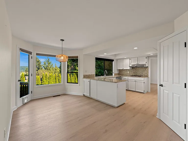 Kitchen and dining area