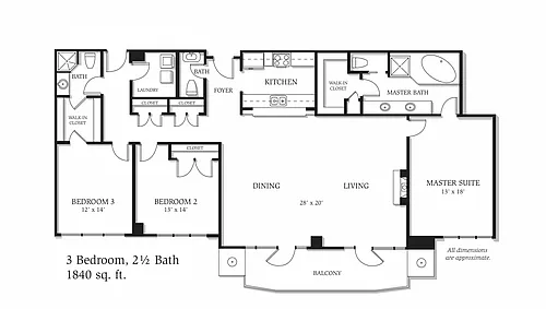 Floor plan The Grand PH Bal 1840