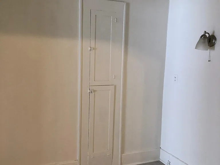 Kitchen nook provides area for table and chairs.