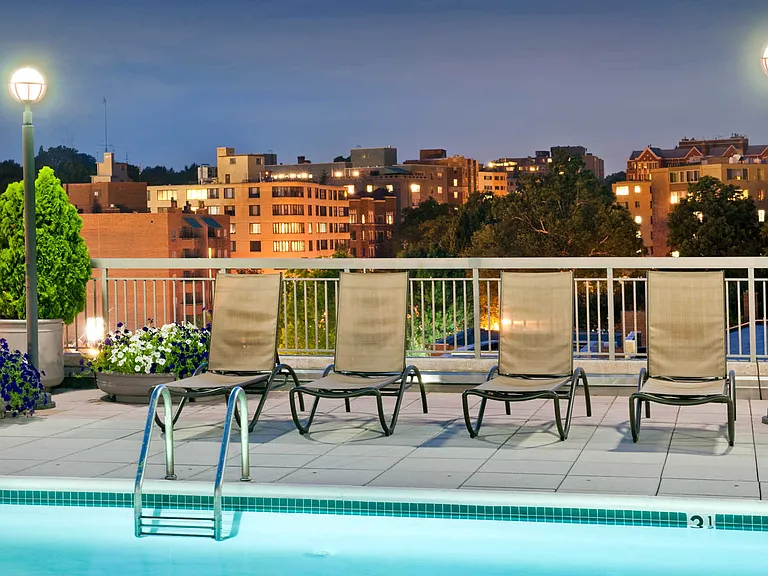 Rooftop Pool and Deck with Views of Rock Creek Park