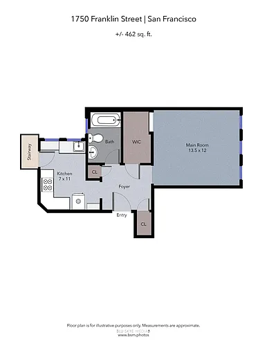 Floor plan Studio