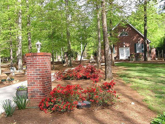 springtime view of multi-purpose bldg.