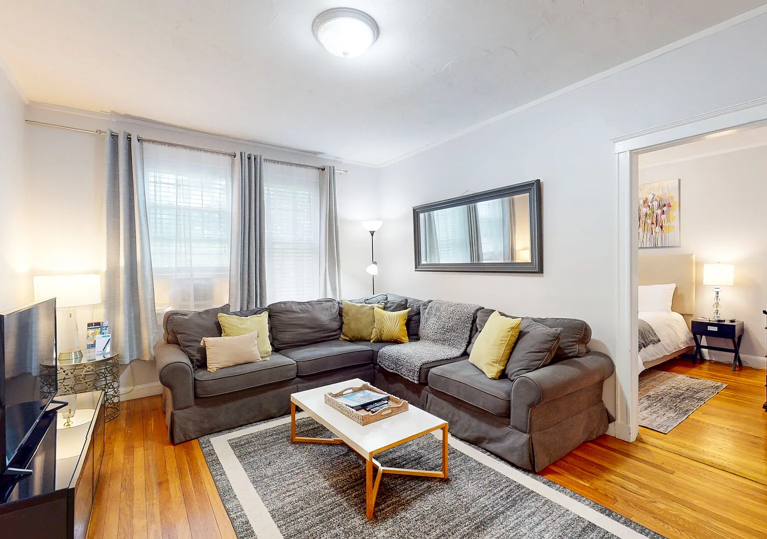 KEN1693 Sunny Brookline Furnished 2-Bed in Longwood Medical Area — Photo 1