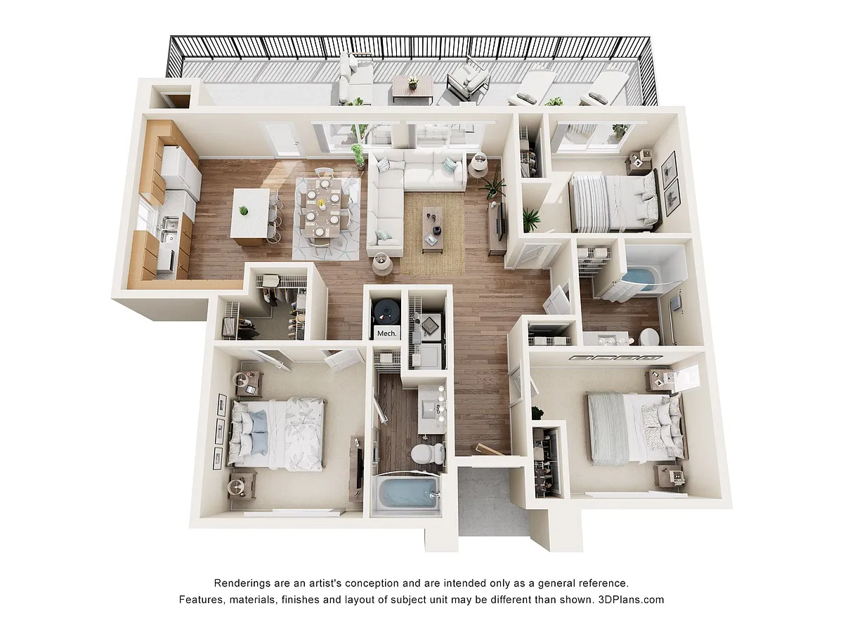 Floor plan 3B