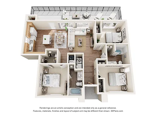 Floor plan 3B